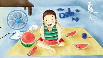 夏日吃瓜作文